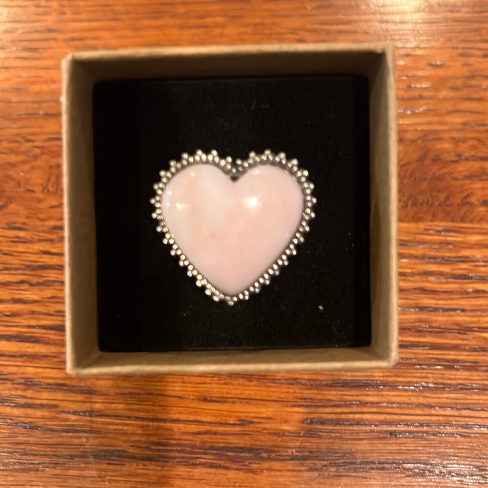 Sterling Silver Pink Opal ring